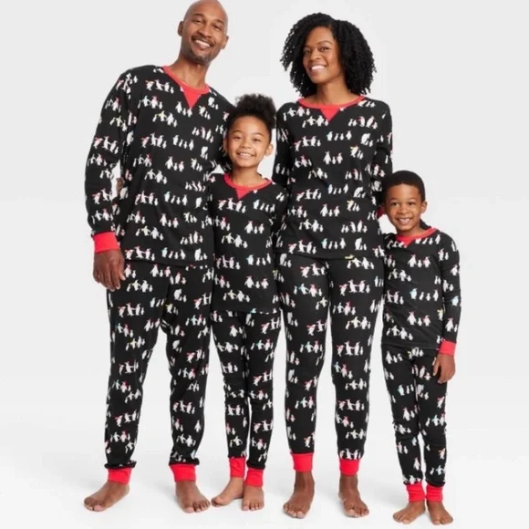 Penguin christmas pajamas family hotsell